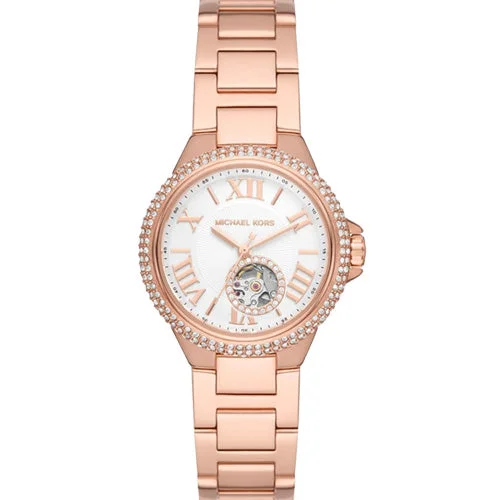 best watches with chronograph for athletes -Michael Kors Camille White Dial 32mm