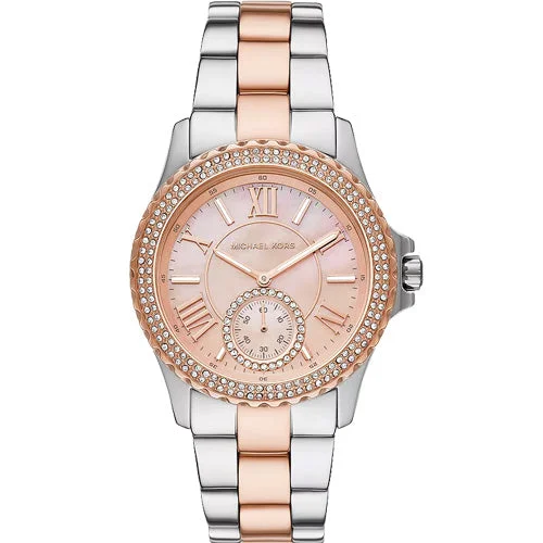 watches for men with calendar and alarm features -Michael Kors Everest Mother-Of-Pearl Dial 40mm