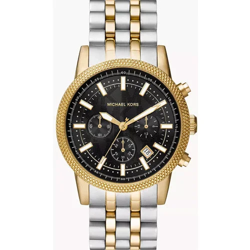 waterproof smartwatches for water sports -Michael Kors Hutton Black Dial Men 43mm MK8954