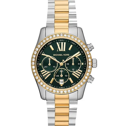 top-rated women’s watches for all occasions -Michael Kors Lexington Green Dial 38mm