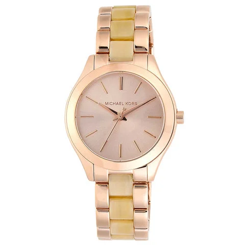 premium leather strap watches for women -Mini Slim Analog Women