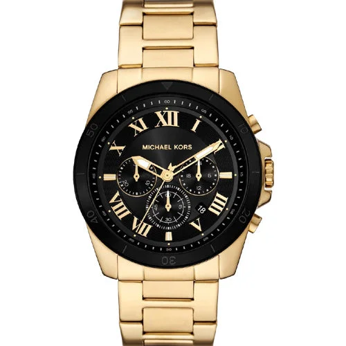 casual watches for men with rugged look -Michael Kors Oversized Alek Black Dial Men 44mm MK9184