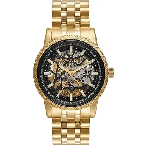 sport watches with advanced sensor technology -Michael Kors Skeleton Skeleton Dial Men 42mm MKO1075