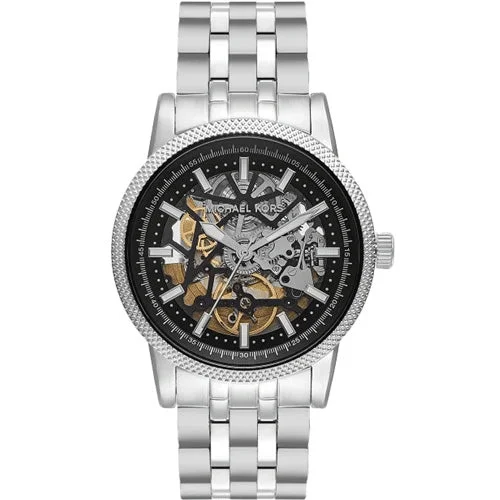 best watches with chronograph for athletes -Michael Kors Skeleton Skeleton Dial Men 42mm MKO1076