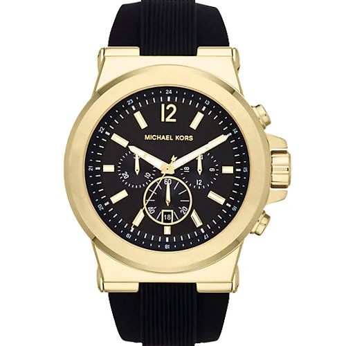 vintage military-style watches for men -Michael Kors Oversized Dylan Black Dial Men 48mm MK8325