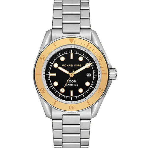 men’s watches with robust and durable designs -Michael Kors Oversized Maritime Black Dial Men 42mm MK9161