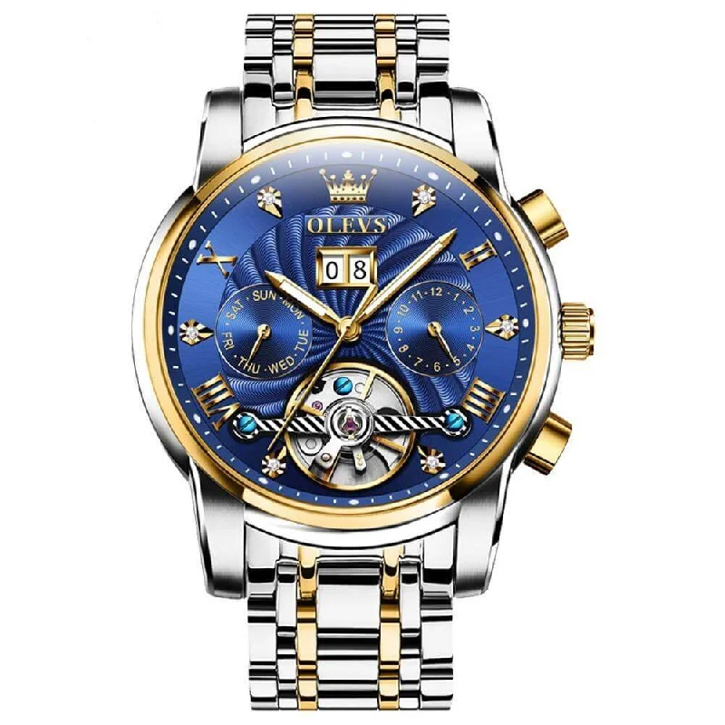 vintage watches for collectors -Olevs Automatic Tourbillon Luxury MASTERPIECE. MEN