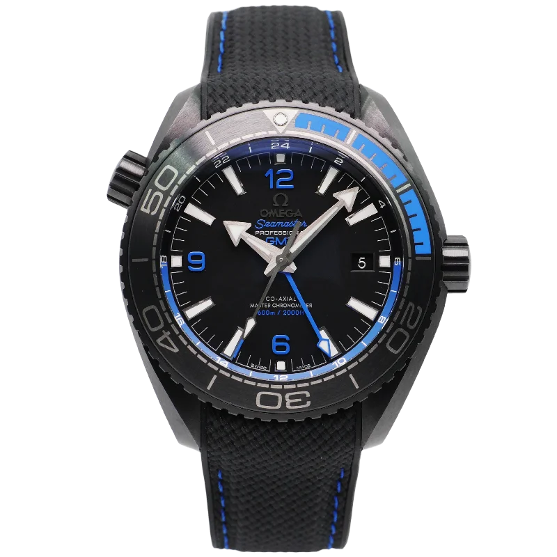 watches for men with built-in GPS -Omega Seamaster Planet Ocean 600M Deep Black Keramik 215.92.46.22.01.002 - 2019