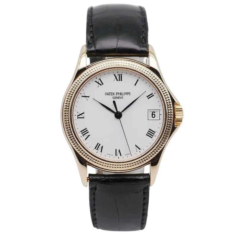 luxury watches with ceramic and leather bands -Patek Philippe Calatrava Roségold 5117R-001 - 2005