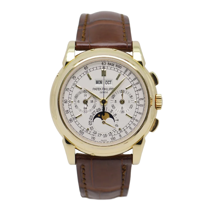 sports watches with rotating bezel for divers -Patek Philippe Perpetual Calendar Chronograph 5970J-001