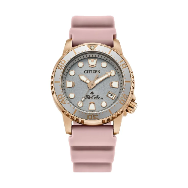 gold-plated watches for men -Promaster Dive 37mm Rose Gold-Tone