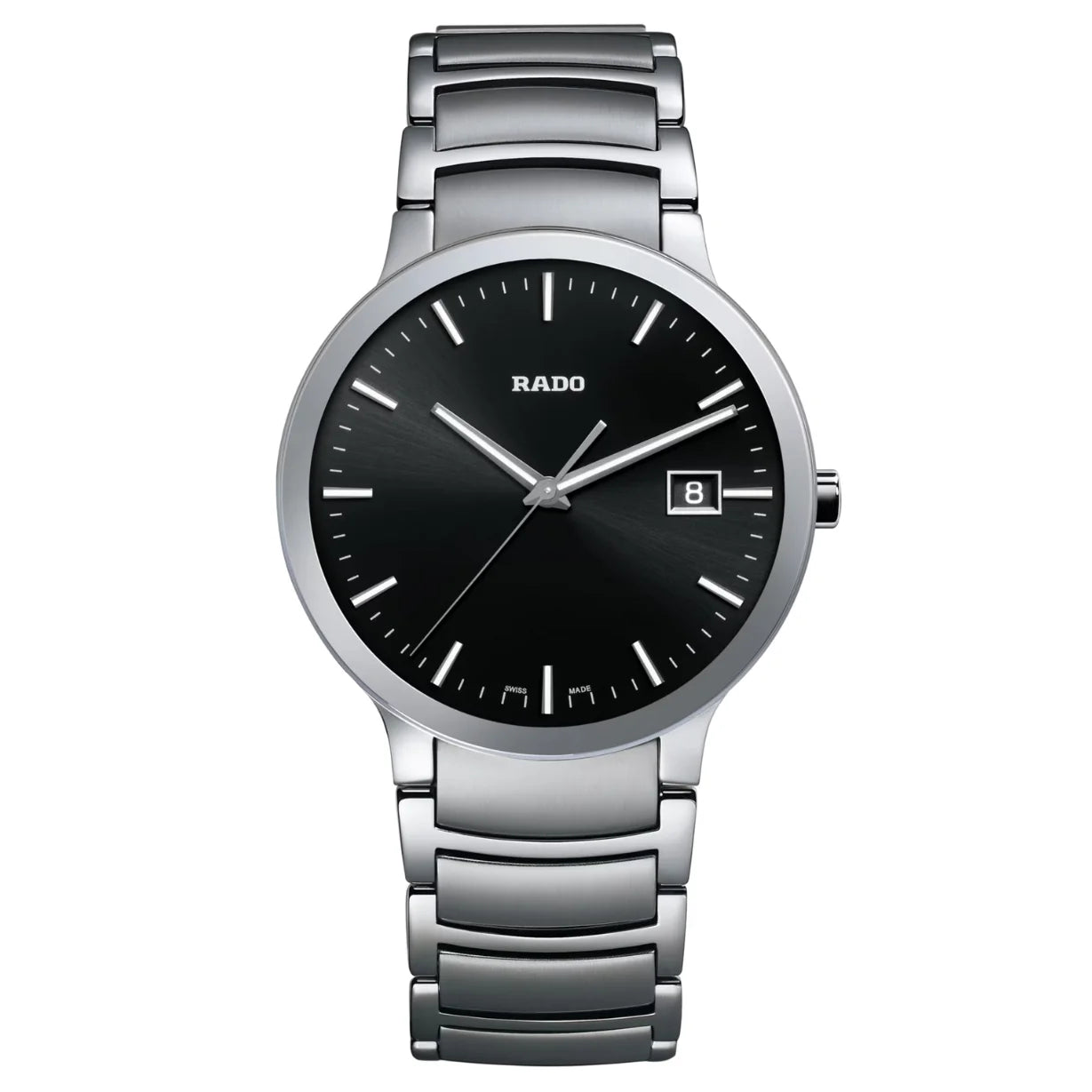 watches for men with sporty and elegant mix -Rado Centrix Black Dial Unisex 38mm