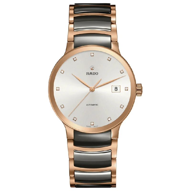 luxury watches for special occasions -Rado Centrix Silver Dial Unisex 38mm