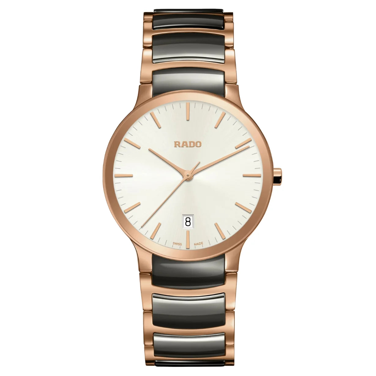 classic men’s watches for formal settings -Rado Centrix White Dial Unisex 38mm