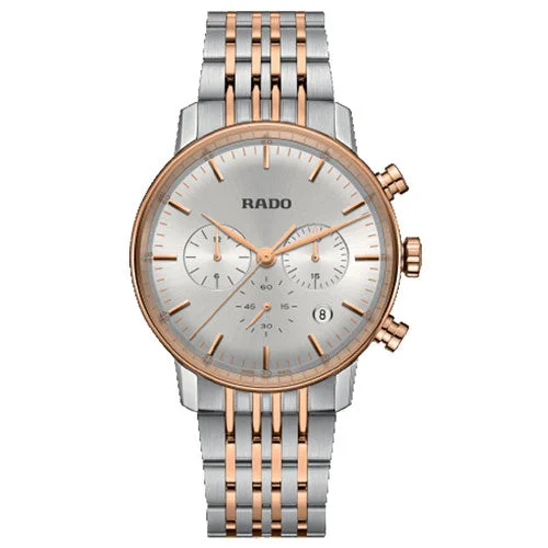 women’s watches with silicone straps for comfort -Rado Coupole Silver Dial Men 42mm