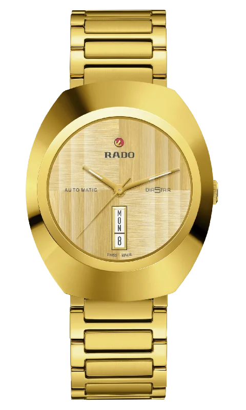 best watches for runners with step counter -Rado Diastar Original Yellow Dial Unisex 38mm