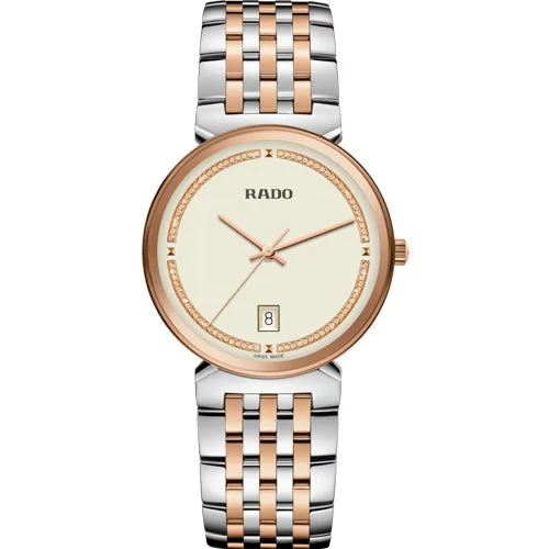 sport watches with heart rate tracking -Rado Florence Champagne Dial Men 38mm