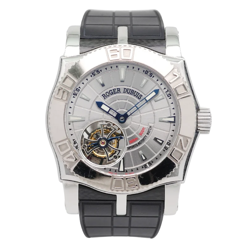 luxury watches for collectors with high craftsmanship -Roger Dubuis Easy Diver Tourbillon Just for Friends Stahl SE48.02.9