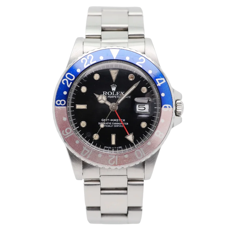 sporty watches for active women -Rolex GMT-Master Stahl 16750 - 1988