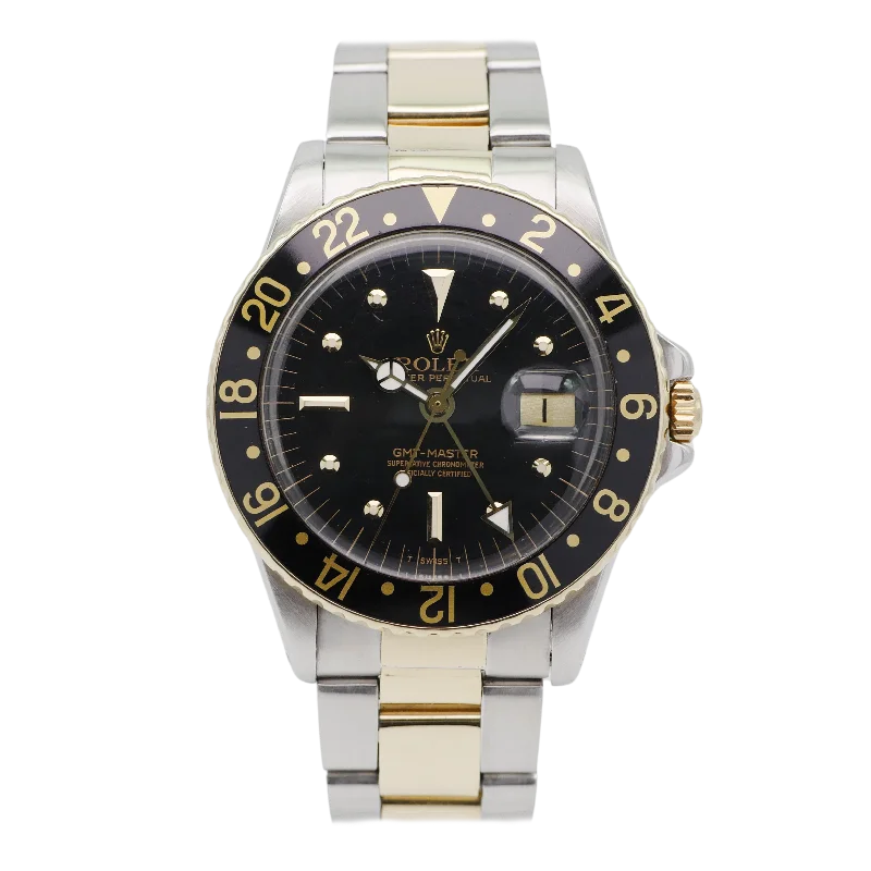 elegant women’s watches with slim metal strap -Rolex GMT-Master Stahl / Gelbgold 1675 - 1978