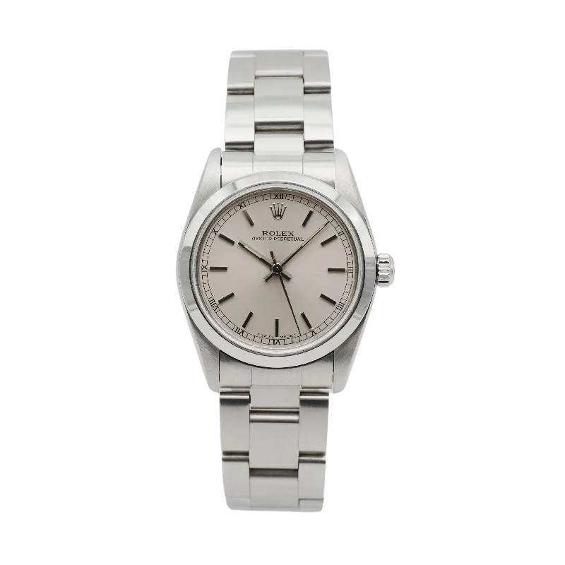 fashionable watches for women with colorful bands -Rolex Oyster Perpetual 31mm Stahl 67480 - 1998