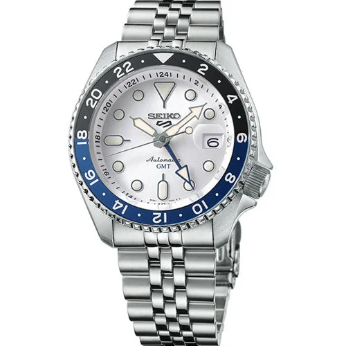 women’s watches with pearl accents -Seiko 5 Sports White Dial Men 42.5mm SSK033K1