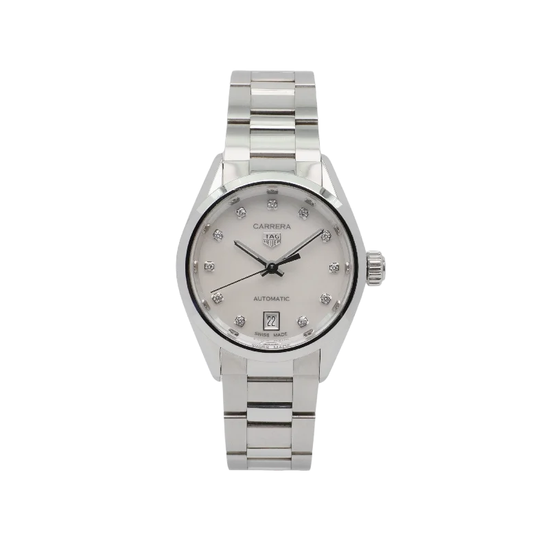 women’s watches with delicate floral design -TAG Heuer Carrera Lady Calibre 9 Stahl WBN2412.BA0621 - 2023