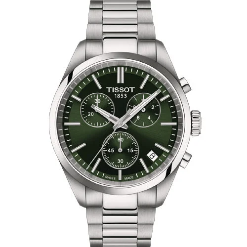 stylish watches for office wear for men -Tissot T-Classic Green Dial Men 40mm T1504171109100