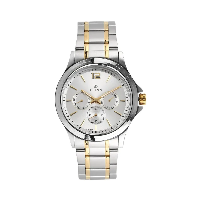 casual watches for men with rugged look -Titan Neo Analog Silver Dial Men's Watch NP1698BM01