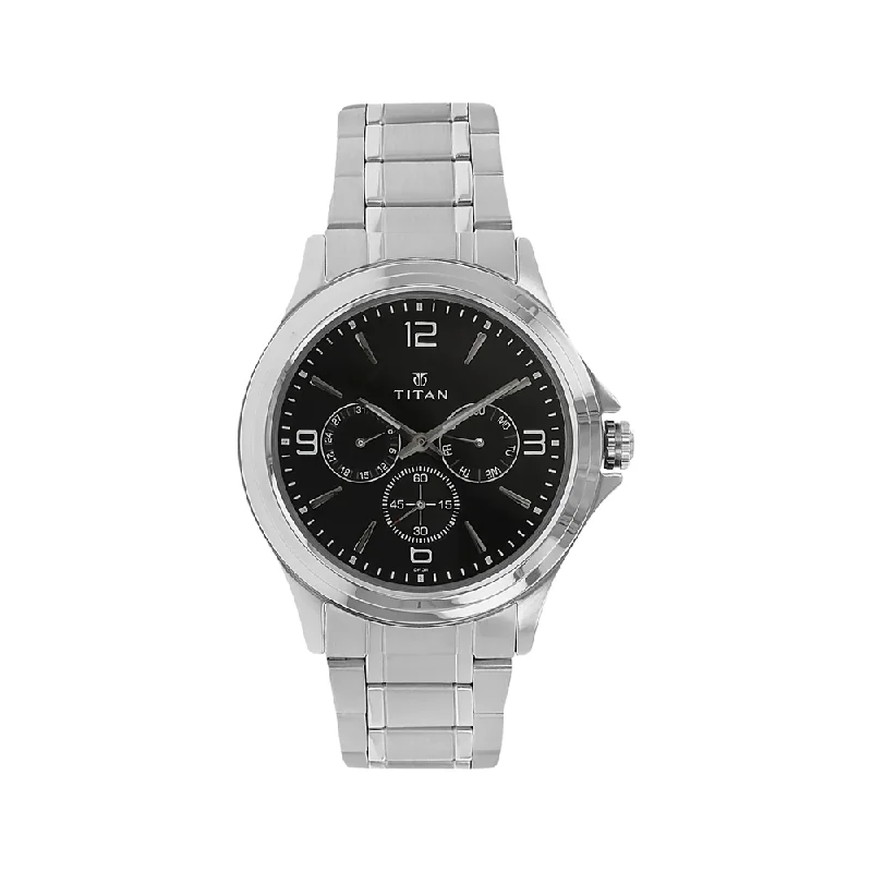 affordable watches for men with classic design -Titan NN1698SM01 Analog Watch For Men